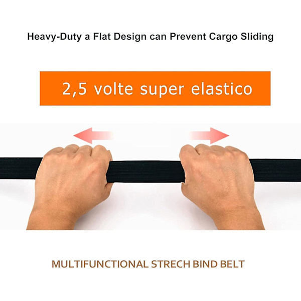 Bungee-snøre (svart), 2m Justerbar Flat Bungee-snøre Med Hakenspenner - 4-pakning Bungee-snører - Bungee-snører For Toaletter, Camping, Ryggsekker, Biler, Sykler