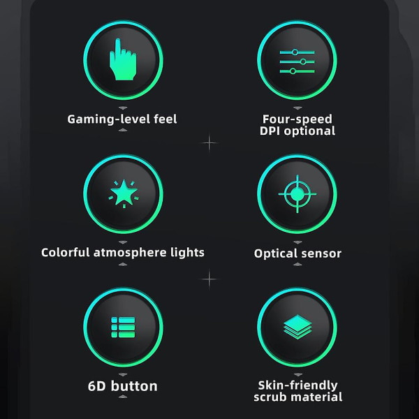 Langallinen Hiiri Taustavalaistu Korkea Herkkyys 6 Näppäimen Makro-ohjelmointi Peli Mekaaninen Hiiri Tietokoneelle