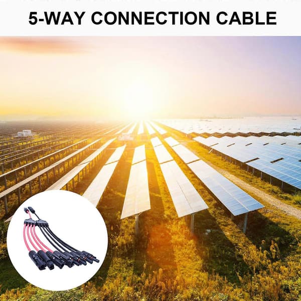 Easy Connection solpanel Y-gren kabeladapter 10AWG Y-stik kabel vedvarende til effektive simple panelopsætninger