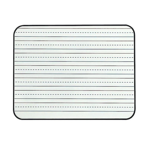 2 Pakke Tørsletning Ruled Lap Boards 9 X12 tommer forede whiteboards Dobbeltsidede Mini White Boards