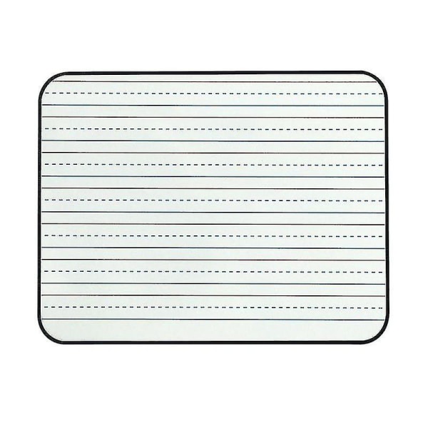 2 stk. tørreslettede linjerede skødebøger 9 x 12 tommer linjerede whiteboards dobbeltsidede mini whiteboards