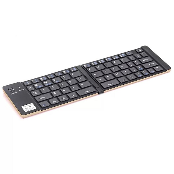 Dubbelvikbart trådlöst Bluetooth-tangentbord, minitangentbord för iOS iPad, Android-surfplatta, Windows PC etc.