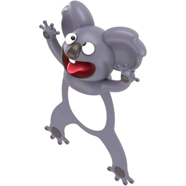 Ihastuttavat kirjanmerkit, KOSTOO Hauskat 3D-sarjakuvaeläinten kirjanmerkit Lukemisen kirjanmerkit Opiskelijoille Toimistotarvikkeet Luova lahja Ihanteellinen pojille ja tytöille (Koal Koala