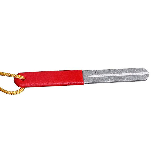 Dobbeltsidig Diamant Haken Fil Sliper Slipende Karpe Grov Fiske (1 stk, Rød)