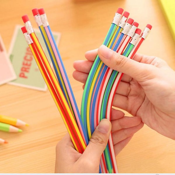 Myk og fleksibel bøyeblyant Magic Bend Kids Kids Skoleunderholdningsutstyr 30 farger