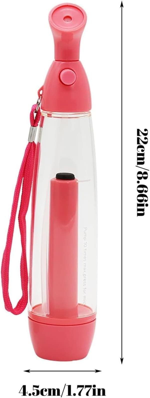 Set med två handhållna sprayflaskor, bärbara ansikts- och kroppssprayflaskor, resetillbehör*3 3pcs