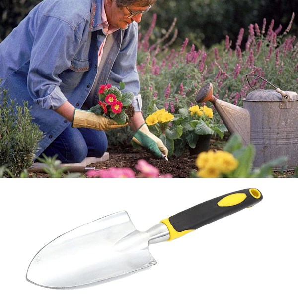 Hagespade Håndverktøy Rustfritt Stål Liten Hagespade Med Mykt Gummigrep Måledybdemarkering Style A