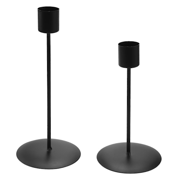Ljusstake i metall för bord, romantisk för födelsedagsmiddag, hem, bar