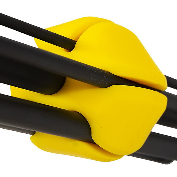 Fiskespöfäste, Fiskespöhållare, Clip, Fäste, Gummiband, Äggformad Binder för Utomhusfiske (1 st, Röd)