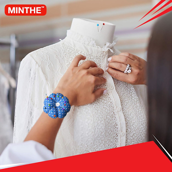 MINTHE? Ompelimneet, 100 kpl, Ompelimneet, Pukeutumisen neulat, Ompelimneet pukeutumiseen, Ompelimneet värillisillä päillä, Peittoompelimneet, Kangasneulat Multi Color