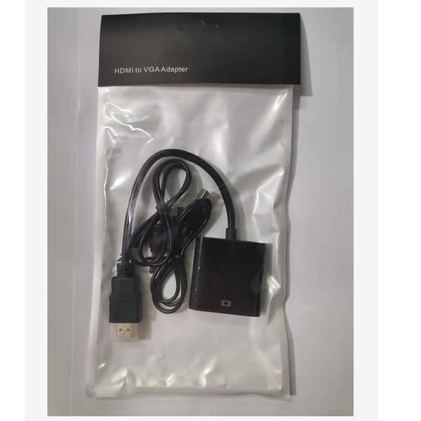 HDMI-VGA-sovitin äänellä + virtalähde HDMI-VGA HD -sovitinkaapeli