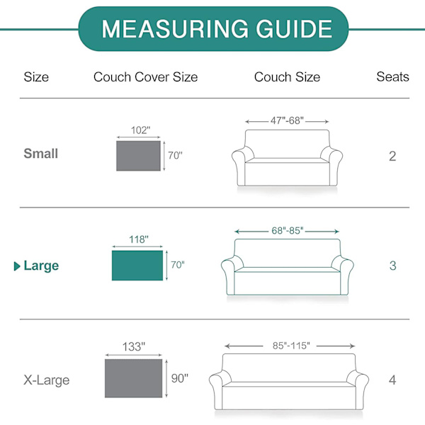 Geometrisk Sofadekke, Sofa Trekk, Sofa Trekk For 3-Seters Sofa, Hjørnesofa Trekk, Sofatrekk