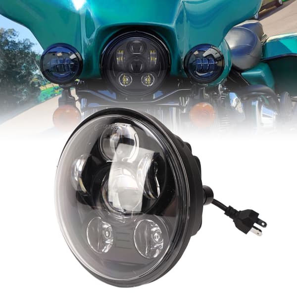 DC 10-60V 5,75 tommer motorsykkel LED-frontlys 45W hvit belysning rundt frontlys erstatning for Davidson 883