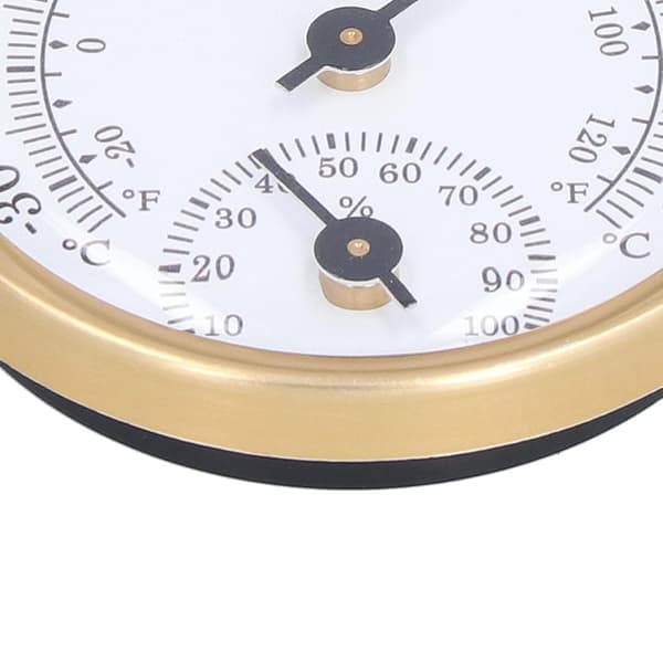 Termohygrometer 2,28 tommer urskive termometer og hygrometer Væg-/bordplade indendørs termometer Mini hygrometer til drivhuse biler