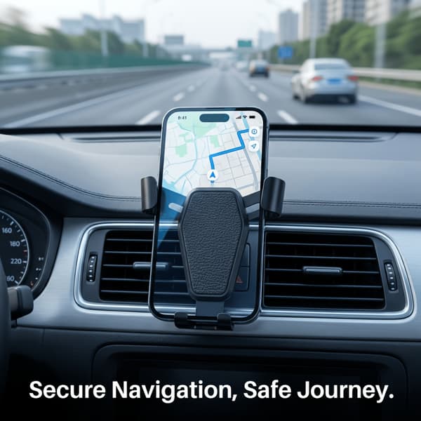 Bil-navigationstelefonholder: designet specifikt til montering på en luftventil.