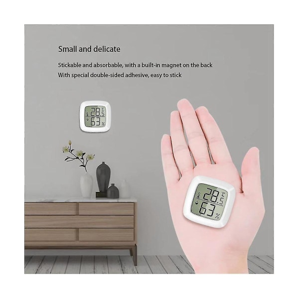 Inomhus Termometer Set, Digital Termometer Hygrometer Mini LCD Inomhus Termometer, Digital