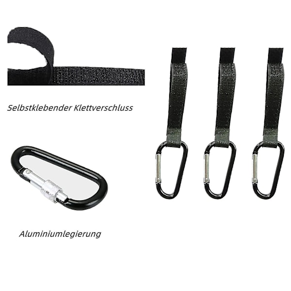 6 stk. av barnevognfestet, barnevognkrok, barnevognkrok for bleiegave