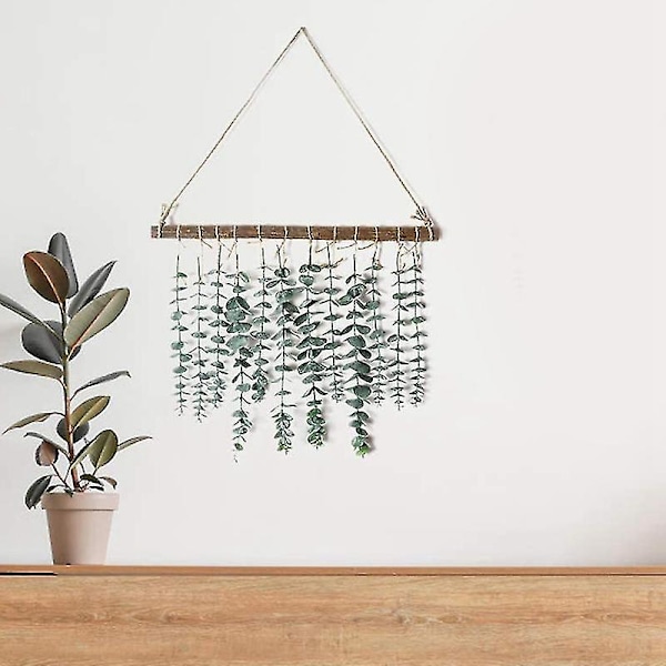 Kunstig Eucalyptus Hængende Dekoration - Rustik Væghængning Til Bryllup