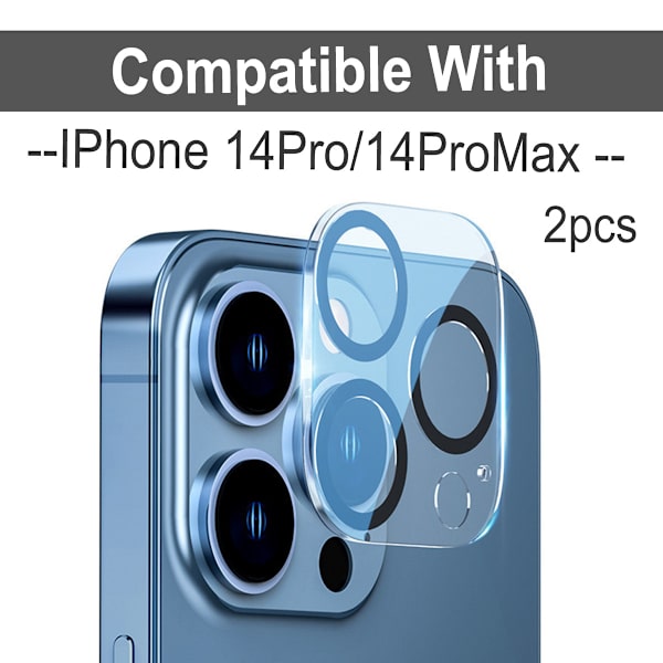 [2-Pack] iPhone 15 Kameraskydd – Enkel Applicering