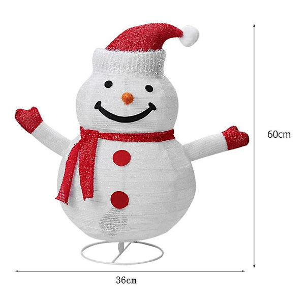 Julelysfigurer, Lys Juledekorasjon, Julenissen, Snømann, Pingvinfigur Med Led-lys, Lyslenke Jul For Innendørs Utendørs