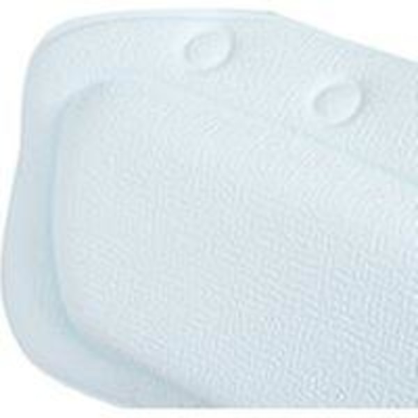 Bath Headrest With Suction Cup Light Blue