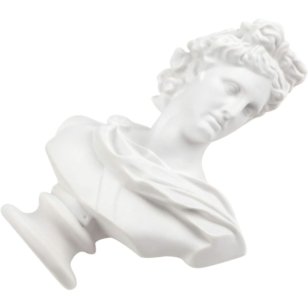 6 tum grekisk klassisk replika Apollo huvud byst staty romersk staty mytologi skulptur figurin för skiss modell konst ritning harts hantverk prydnader Apollo# 6 Inch