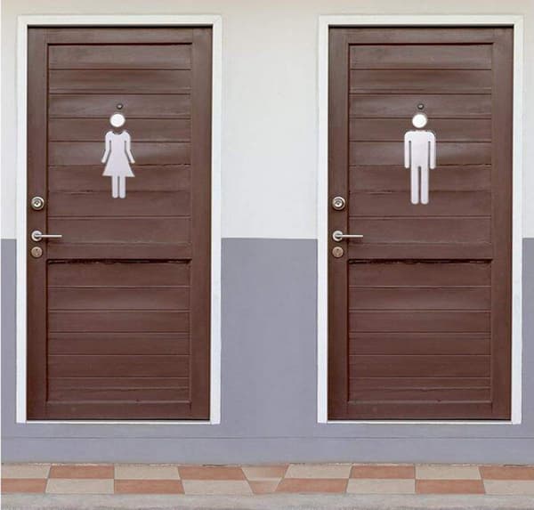 WC-kyltit, Itseliimautuvat, WC-kyltit Naiset ja Miehet