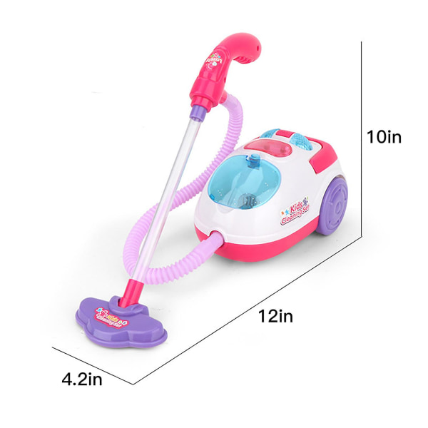 Electric Vacuum Cleaner For Kids Toy With Light Sound Girl Gift Funny Realistic Beauty Fashion Toys Play Home Appliance