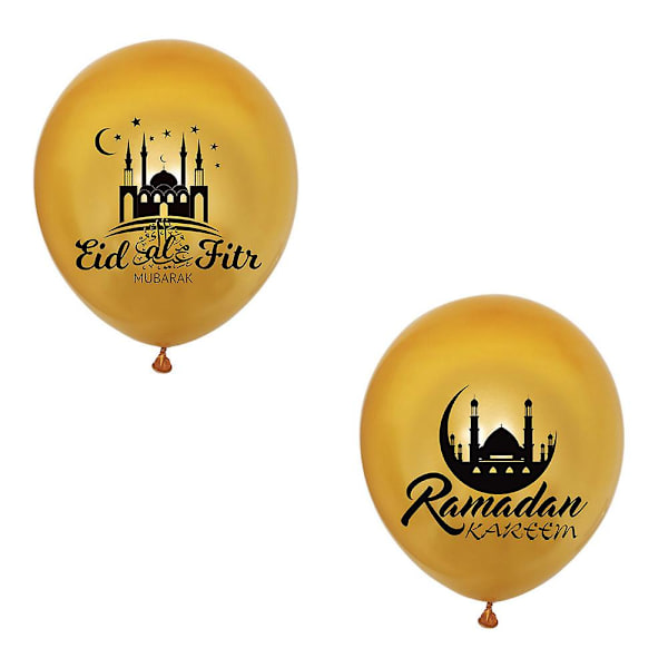 Eid Mubarak -juhlan koristelu Lateksipallojen sarja Juhlatarvikkeet Festivaalikoristeet