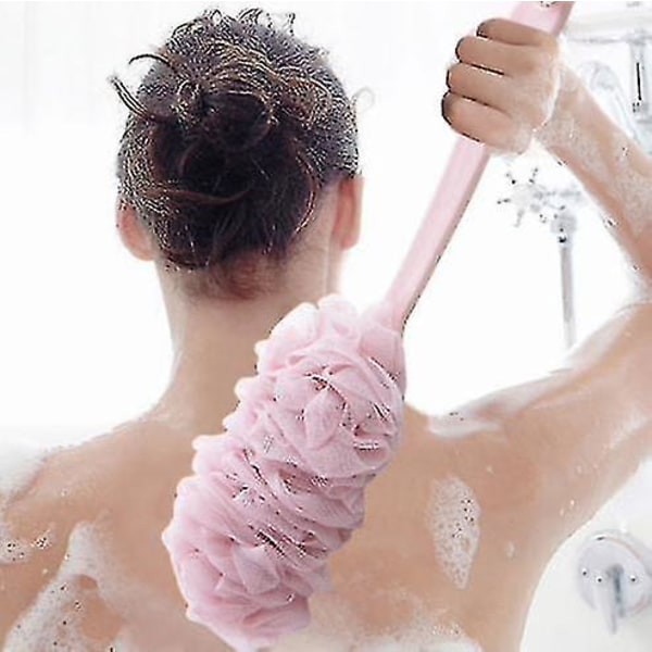 Badborste, Kroppsborste - Långhandtagad Loofah Ryggduschborste, Exfolierande