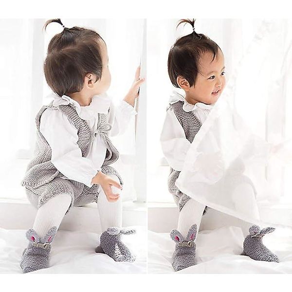 Søde Baby Varme Sokker Antislip Børn Toddler Grip Ankel Sokker Bløde Hyggelige Fleece Sokker Til Baby Piger Drenge 1 Til 3 År Gamle