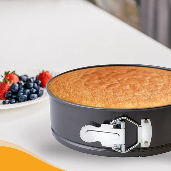 ke Tin - 9 Tommer Kageforme til Bagning, 22cm Springform Kageforme til Cheesecake, Non-Stick Bagning Kageforme Rund Kageform, Bageudstyr Rund Kageform til
