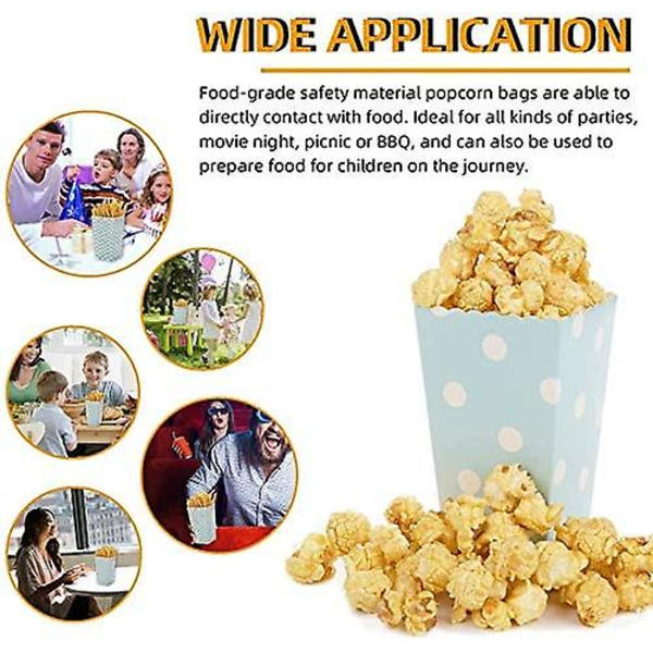 20-pack Popcornpapper Popcornpåsar - Popcornaskar - För Partysnacks, Godis