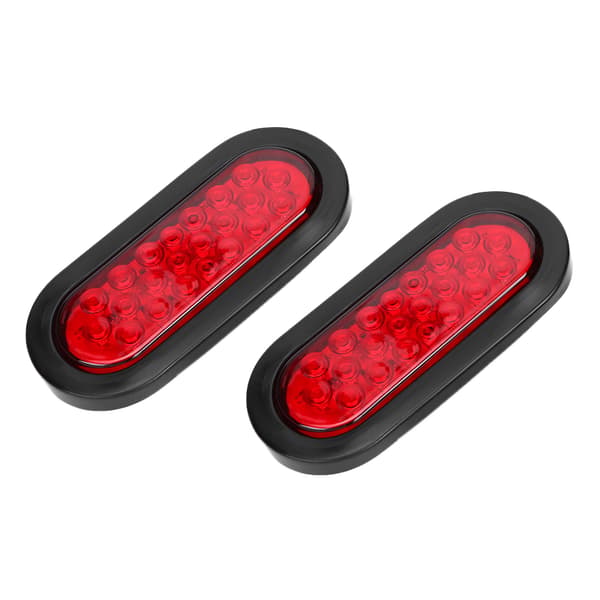 2 stk Tilhengerlys 22 LED Ovalt Sidelys Signallys Baklys HL J‑006