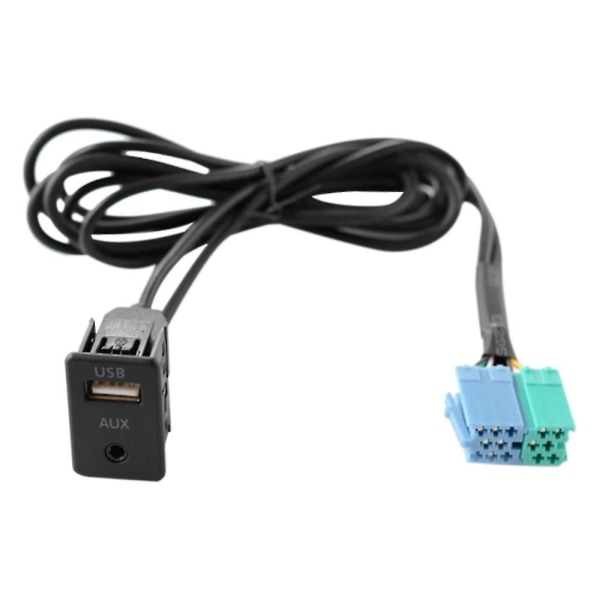 Radioförlängning Aux USB -port Adapter Kabelkabel Assy För