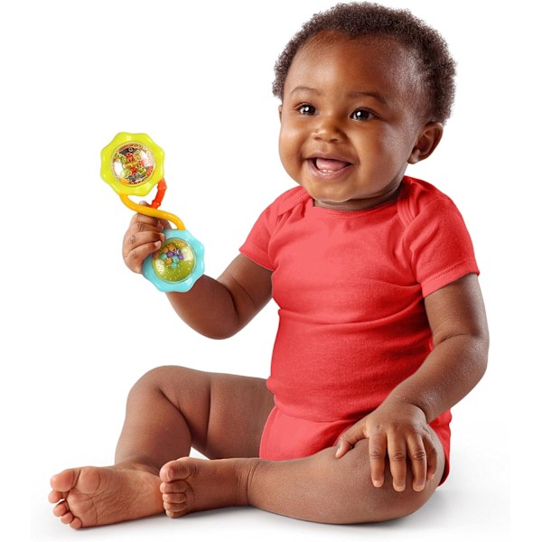 Snutthållare & Skakleksaker 7-pack Presentset - BPA-fria Bebisrassel, Bitleksaker och Vagnleksaker, Unisex, Nyfödd+ Soothers & Shakers 7pc Gift Set