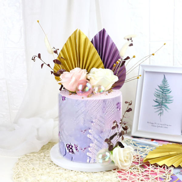 4 Set Cake Topper Manship Bred Applicat Vertikal Blad Tårta R