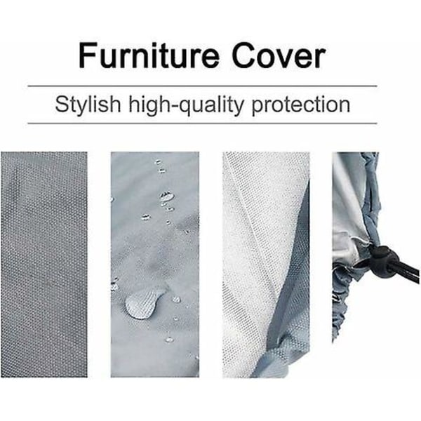 Folding Chair Protector Garden Chair Cover Garden Recliner Uv Protective Windproof Sun Chair Folding Sun Chair, 71*110cm(grey)