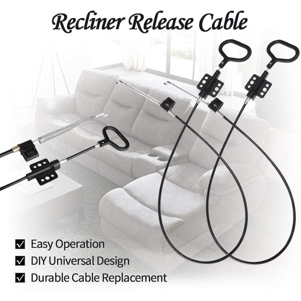 Utility Recliner Erstatning Trekk-kabel Slitesterk slitesterk for sofa sofa