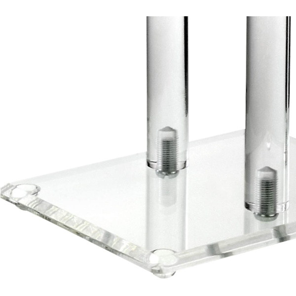 Klar Akryl Rund Armbåndsdisplayholder 2-lags T-stang Smykke Display Armbåndsdisplayholder