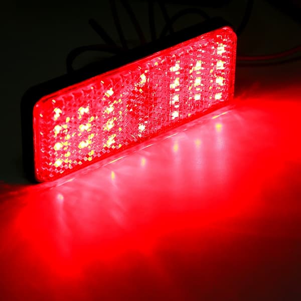 Universal Motorcykel LED Reflektor Baglygte Advarselslys Blinklys