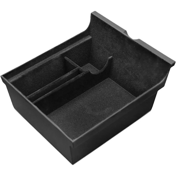 Organiserfack för mittkonsolen, Armstödslåda med flockad insida, för senaste Tesla Model 3/Y 2023-2021 Center Console Organizer Center Console Organizer