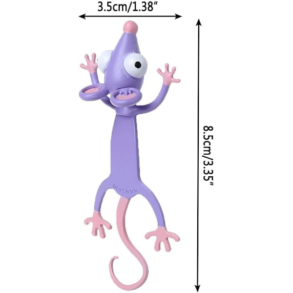 Nydelige bokmerker, KOSTOO Morsomme 3D Tegneserie Bokmerke Dyr Lese Bokmerker for Studenter Kontormateriell Kreativ Gave Ideell for Gutter Jenter (Ra Rat