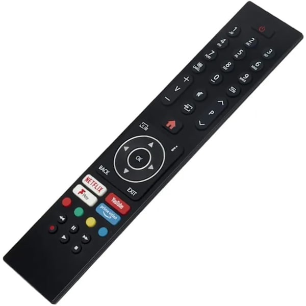 Universal Bush TV-fjernkontroll - Erstatning for Bush/Luxor/Logik/Hitachi/Polaroid/Digihome/Celcus/Finlux TV-er - Fungerer umiddelbart