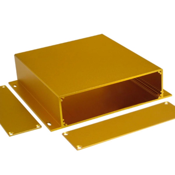 Ekstrudert aluminiumsboks elektronisk prosjektkapsling for PCB-kort 5,91x6,22x1,53"
