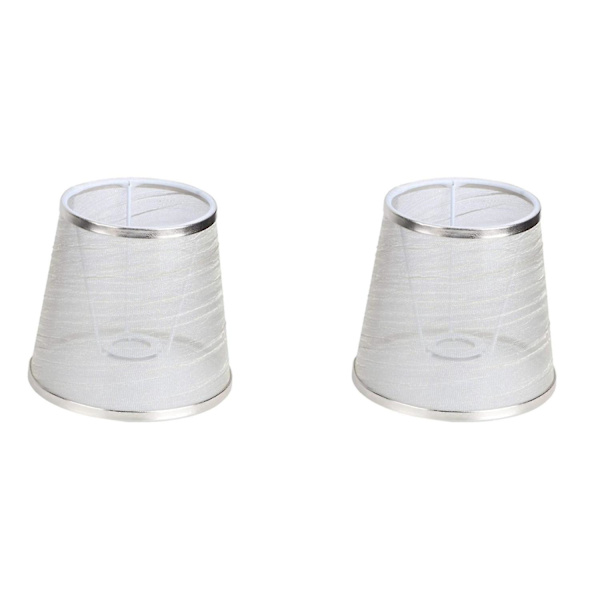 2x Sängbord Mini Transparent Lampskärm Chandelier Tyglampa Vägglampa Skrivbordslampa Ersättningsskal