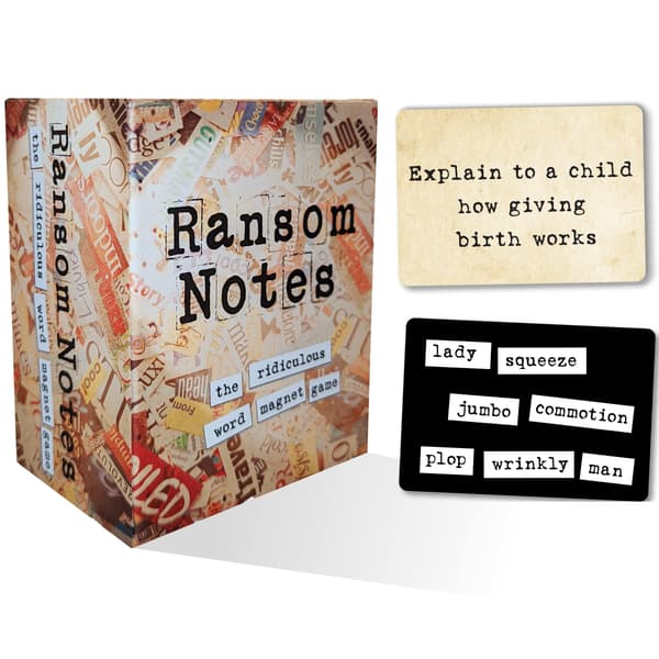 Ransom Notes - Naurettava sanamagneetti-seurapeli, 3+ pelaajaa
