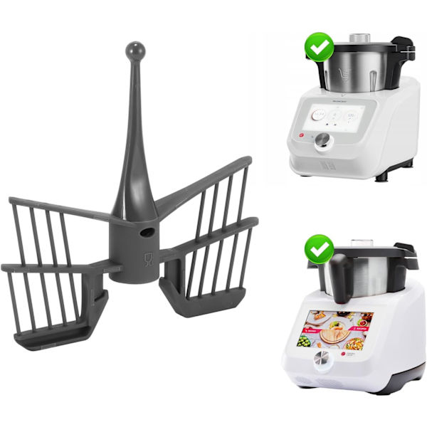 Butterfly Pisk til Thermomix TM5 TM6 TM31, Sort Butterfly Blandingsske Madprocessor Udskiftning Køkkenhjælper Mikser Tilbehør Dele Omrører Bat Grey