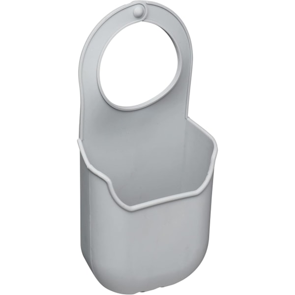 KCTAPSTORE Kjøkken Svamp Holder med Kran Henger, Silikon, Grå, 4 x 10 x 19,5 cm Grey