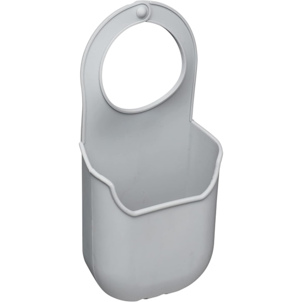 KCTAPSTORE Köksvampställ med Krankrok, Silikon, Grå, 4 x 10 x 19,5 cm Grey